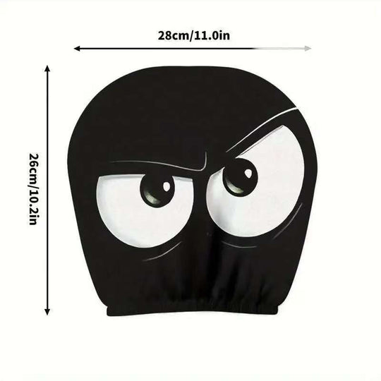 😆 Funny Cartoon Car Headrest Covers – 2PCS Universal Fit 🚗
