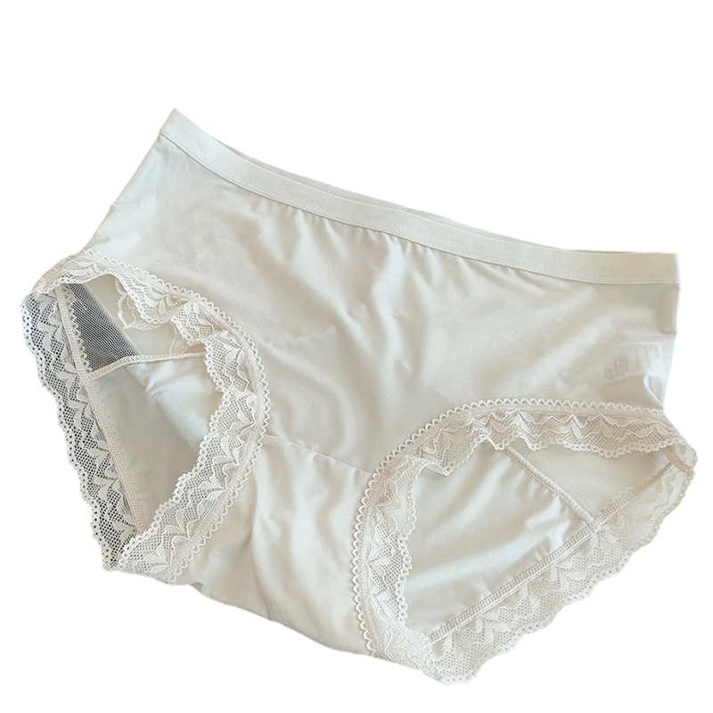 📢📢 Flash Sale⚡: Endet in 3 Stunden!⏰⏰ Weiche Spitzen-Slips für Damen mit mittlerer Leibhöhe