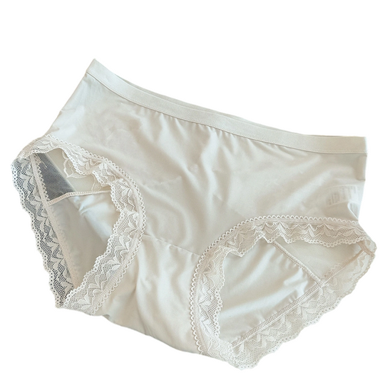 📢📢 Flash Sale⚡: Endet in 3 Stunden!⏰⏰ Weiche Spitzen-Slips für Damen mit mittlerer Leibhöhe