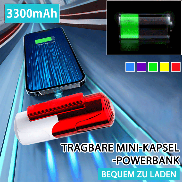 🔥Eliminer frykten – Ultrakompakt hurtigladende powerbank