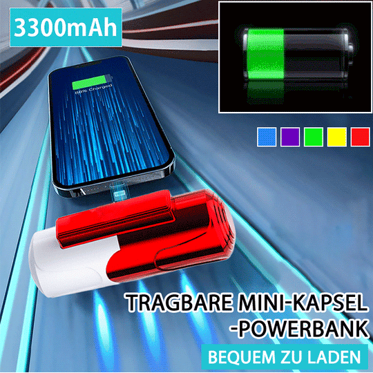 🔥Eliminer frykten – Ultrakompakt hurtigladende powerbank
