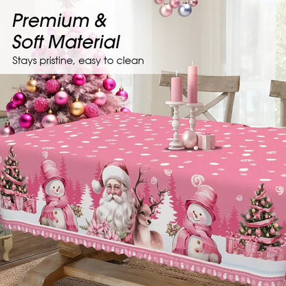 Freudige festliche klassische Weihnachtstischdecke