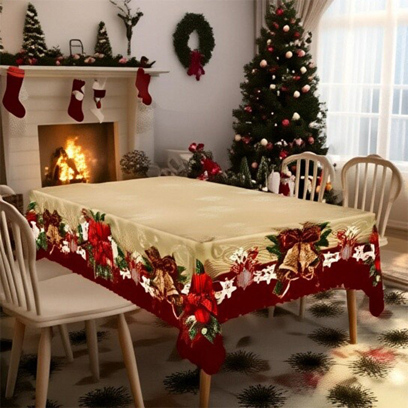 Freudige festliche klassische Weihnachtstischdecke