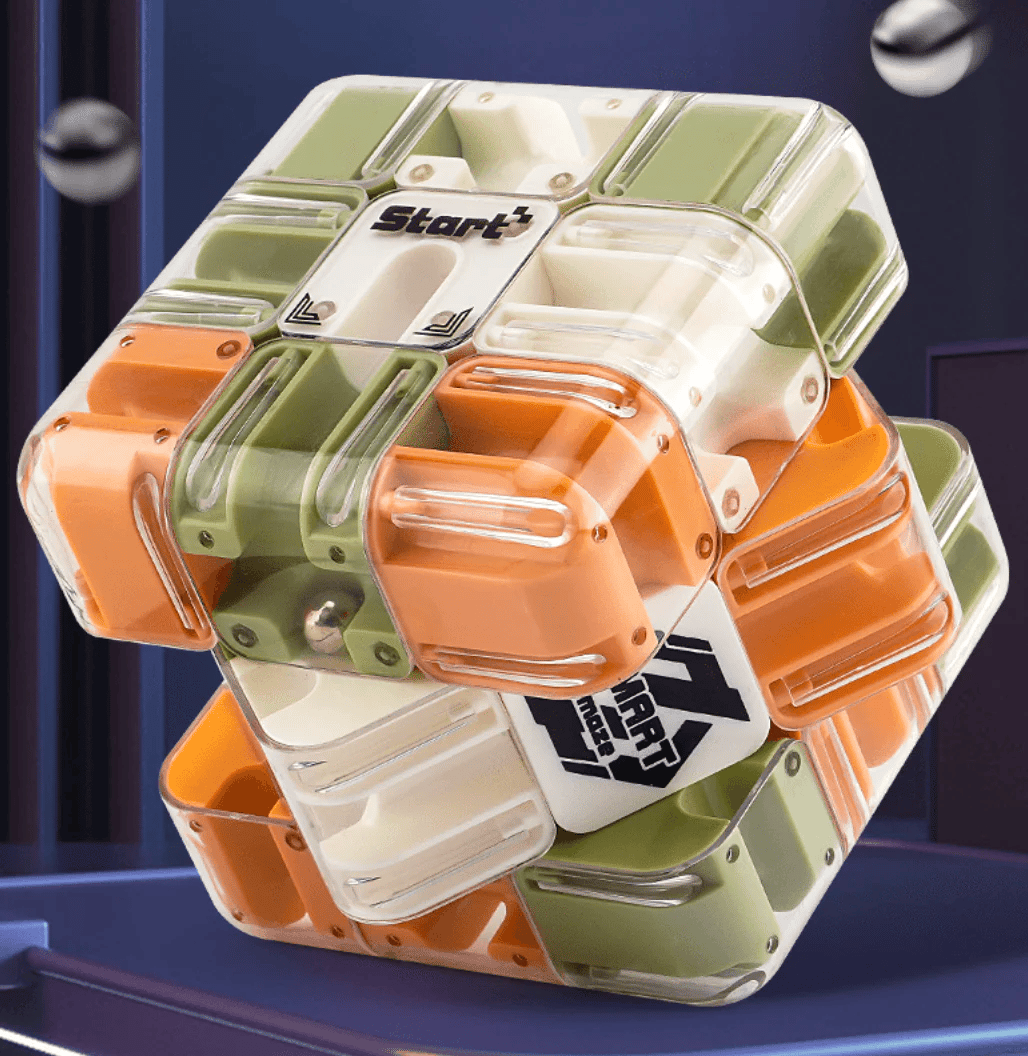 💥 LETZTER TAG VERKAUF 50% RABATT 💥Großes Labyrinth 3D-Puzzle Labyrinthwürfel – spannendes Denkspiel