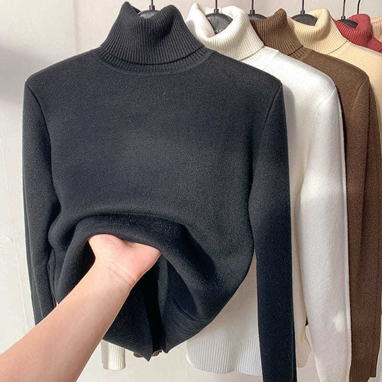 🥰Verdicktes Fleece-Strick-Unterhemd für Herbst und Winter, warme und bequeme Innenbekleidung