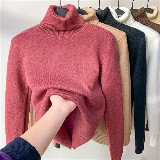 🥰Verdicktes Fleece-Strick-Unterhemd für Herbst und Winter, warme und bequeme Innenbekleidung
