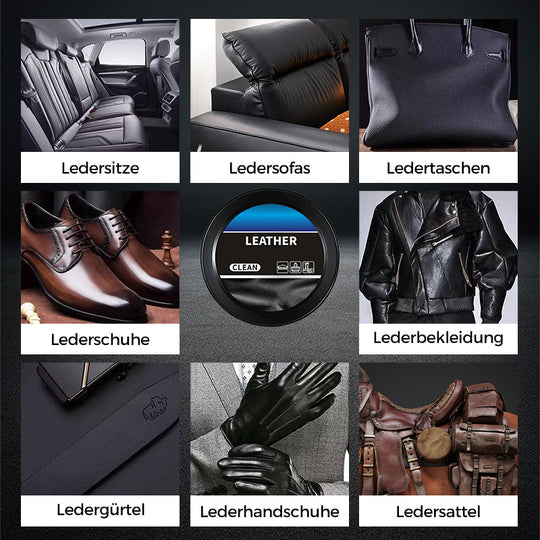 🧼 KAUFEN 3 ERHALTEN 2! ✨ Reinigungs- &amp; Pflegecreme für Leder - Tiefenreinigung mit Natürlichen Ölen für Möbel, Autositze &amp; Accessoires 🛋️🌟