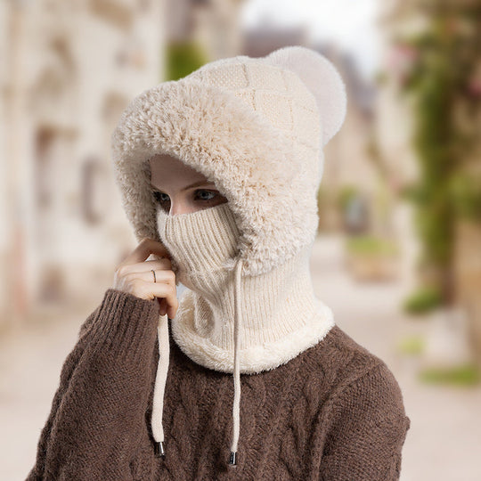 ⌛ Nur noch 3 Tage – 50 % auf alles! ⏰ 3-in-1-Winter-Sturmhaube für Damen