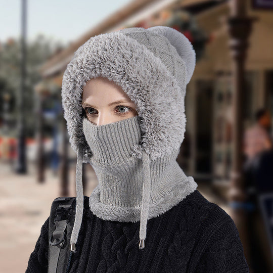 ⌛ Nur noch 3 Tage – 50 % auf alles! ⏰ 3-in-1-Winter-Sturmhaube für Damen