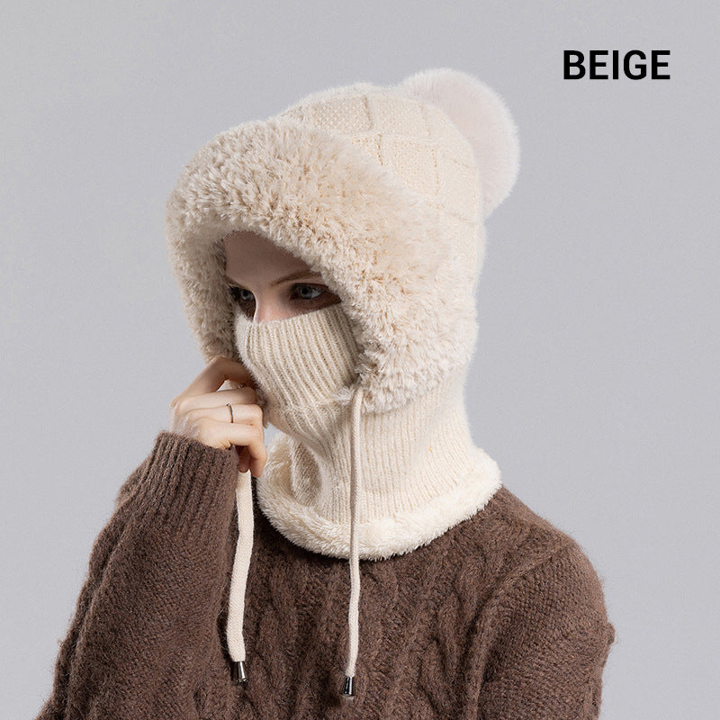 ⌛ Nur noch 3 Tage – 50 % auf alles! ⏰ 3-in-1-Winter-Sturmhaube für Damen