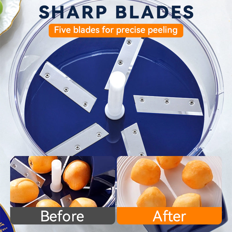 🎄✨60% RABATT! 🍇🧄 Transparenter elektrischer Obst- und Gemüseschäler – Schnell, einfach und effizient. Perfekt für die täglichen Küchenarbeiten!