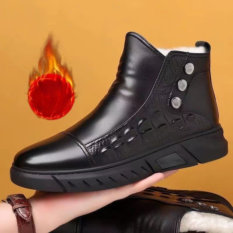 Bequeme Thermoschuhe für Herren, hochgeschlossen, zum Hineinschlüpfen (Kostenloser Versand)