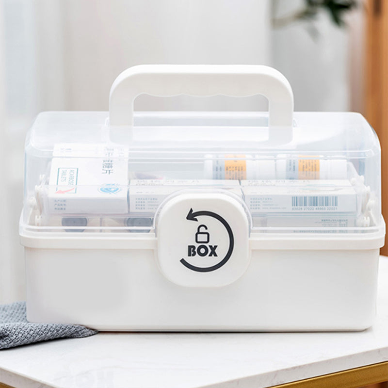💊 50% RABATT! 🏠 Mehrstöckige Haushalts-Medikamentenbox – Großes Fassungsvermögen, Kindersicherung & Übersichtliche Fächer 🚑