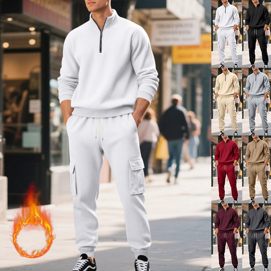 Chic Versatile Men's Warm 2-Piece Set