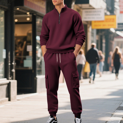 Chic Versatile Men's Warm 2-Piece Set
