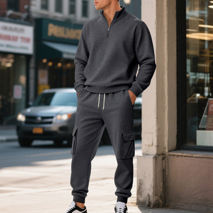 Chic Versatile Men's Warm 2-Piece Set