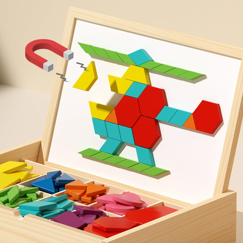🔥Solange der Vorrat reicht 33 % Rabatt!🎉Magnetisches Puzzlespiel aus Holz mit Motiven
