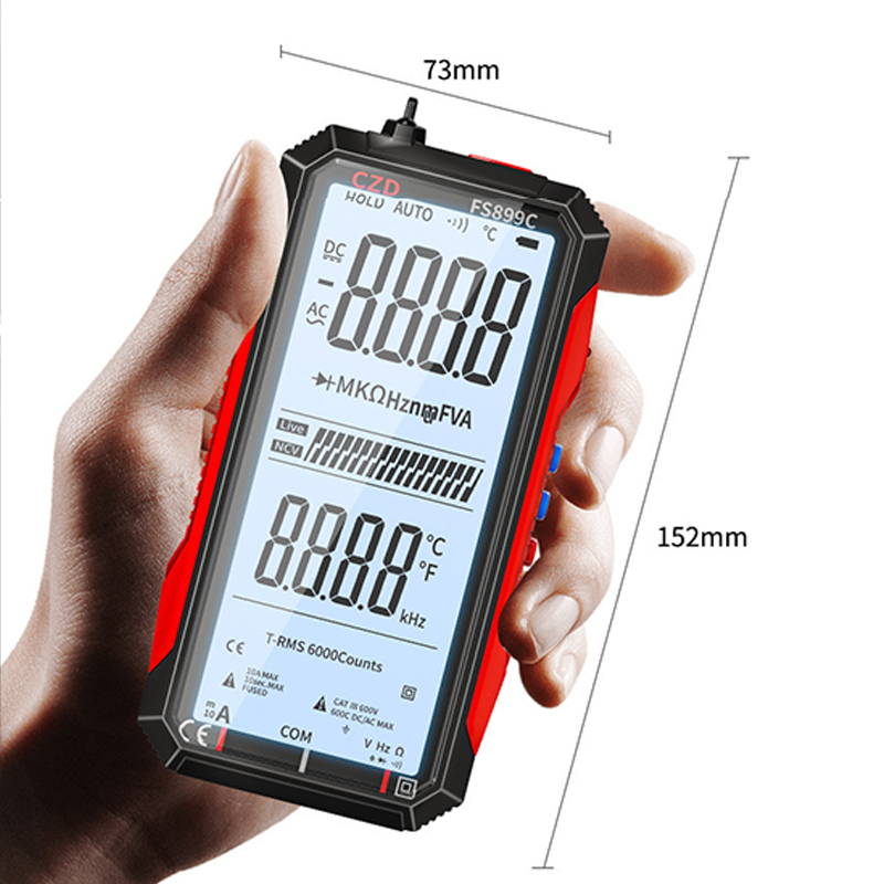 🔧 50% RABATT! ⚡ USB-Aufladbares Digitalmultimeter – Automatische Bereichswahl, LCD-Hintergrundbeleuchtung &amp; Tragbares Design 🔋