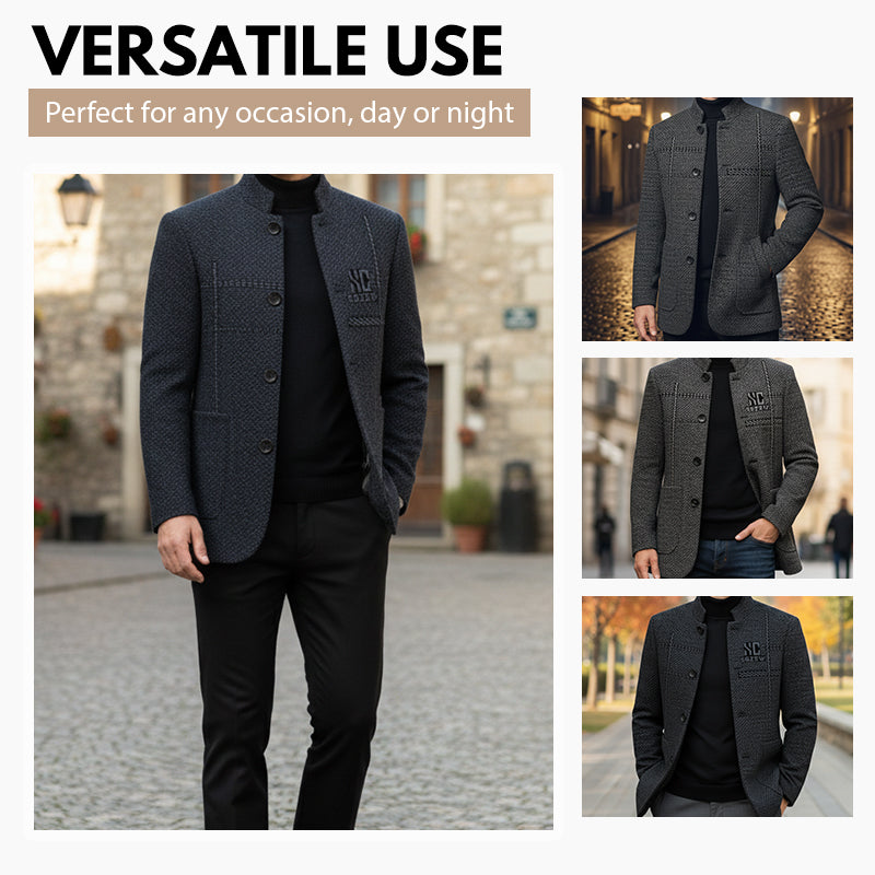 Manteau court chaud et décontracté pour hommes