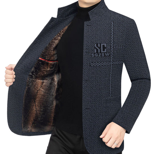 Manteau court chaud et décontracté pour hommes