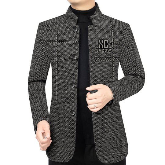 Manteau court chaud et décontracté pour hommes