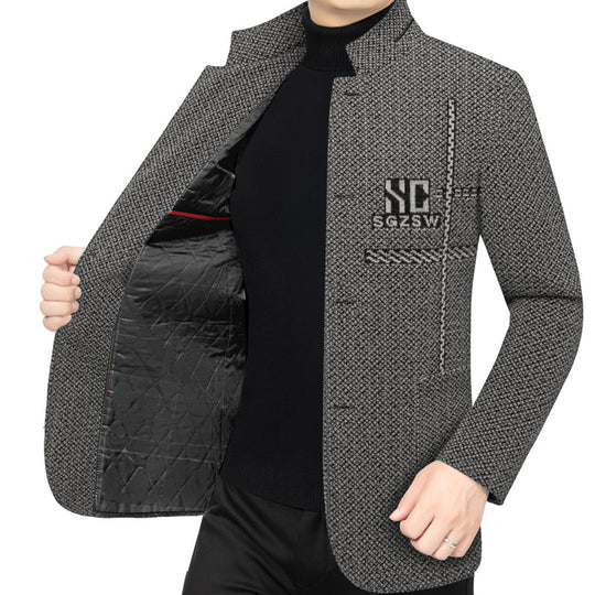 Manteau court chaud et décontracté pour hommes