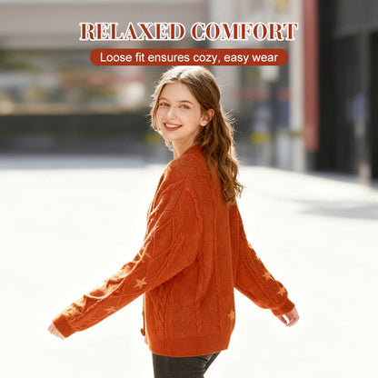 🚀Versandkostenfrei🚀Strickjacke mit Knöpfen für Damen