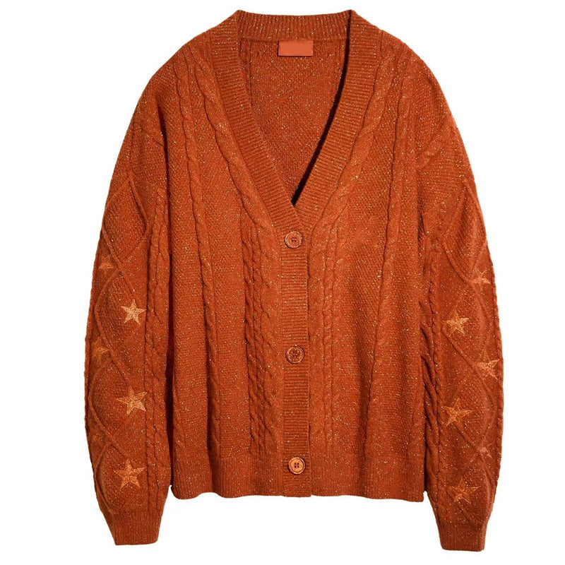 🚀Versandkostenfrei🚀Strickjacke mit Knöpfen für Damen