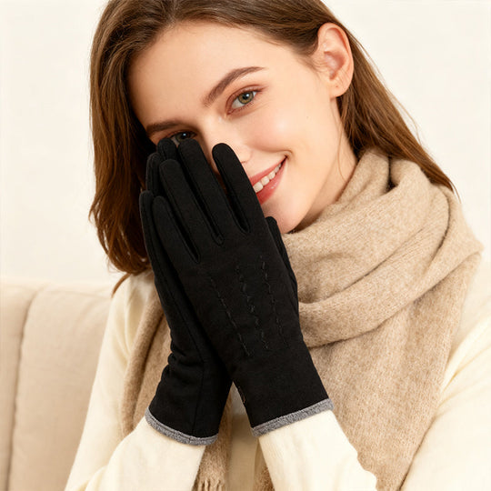 Winddichte, warme Handschuhe mit Touchscreen-Funktion und rutschfestem Griff