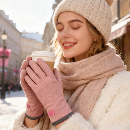 Winddichte, warme Handschuhe mit Touchscreen-Funktion und rutschfestem Griff