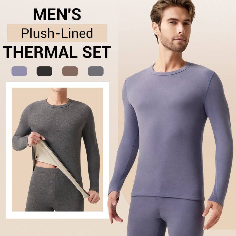 Conjunto térmico con forro de felpa para hombre