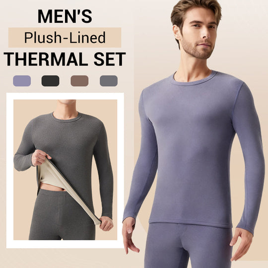 Conjunto térmico con forro de felpa para hombre