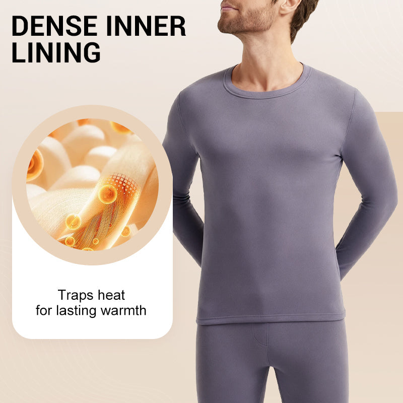 Conjunto térmico con forro de felpa para hombre