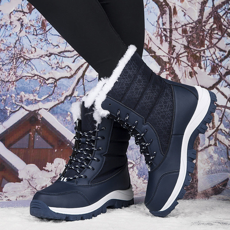 👢 JETZT 50% RABATT! ⏰ Wasserdichte Damen-Winterstiefel – wärmeisolierend und rutschfest, perfekt für Schnee und Kälte ❄️✨