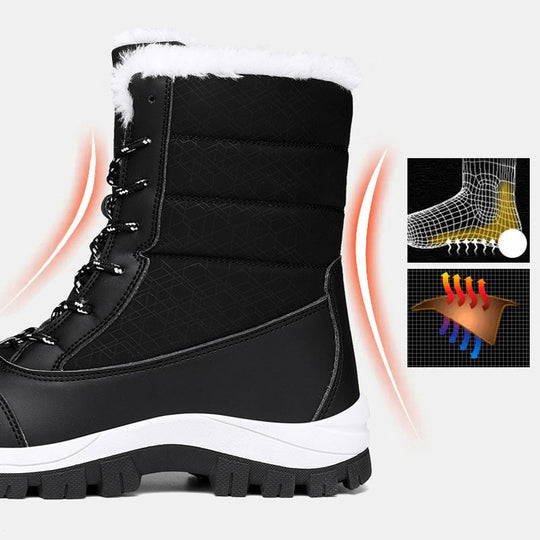 👢 JETZT 50% RABATT! ⏰ Wasserdichte Damen-Winterstiefel – wärmeisolierend und rutschfest, perfekt für Schnee und Kälte ❄️✨