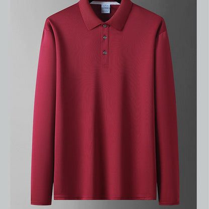 Herren einfarbiges Business-Casual-Oberteil mit Kragen