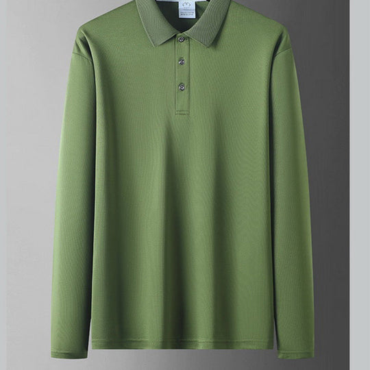 Herren einfarbiges Business-Casual-Oberteil mit Kragen