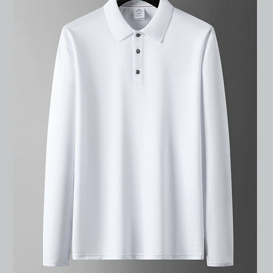 Herren einfarbiges Business-Casual-Oberteil mit Kragen