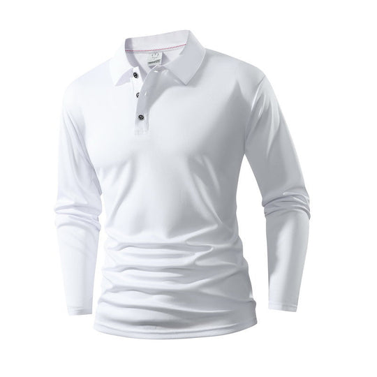Herren einfarbiges Business-Casual-Oberteil mit Kragen
