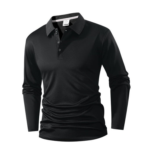 Herren einfarbiges Business-Casual-Oberteil mit Kragen
