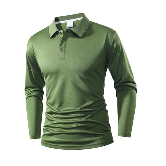 Herren einfarbiges Business-Casual-Oberteil mit Kragen