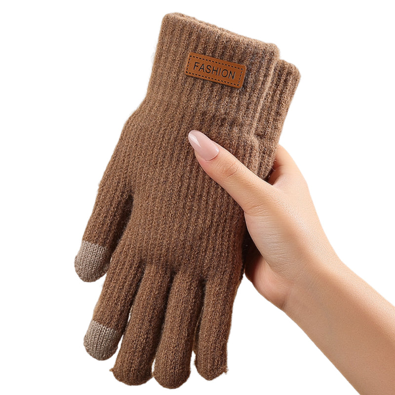 🧤 50% RABATT JETZT! ✨ Warme Thermo-Strickhandschuhe mit Touchscreen-Funktion - Weiches Fleecefutter mit Elastischem Bund für Outdoor-Aktivitäten ❄️📱