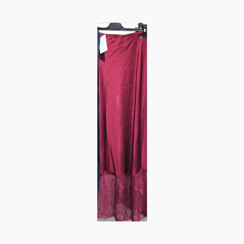 Damen eleganter langer Rock mit Spitze