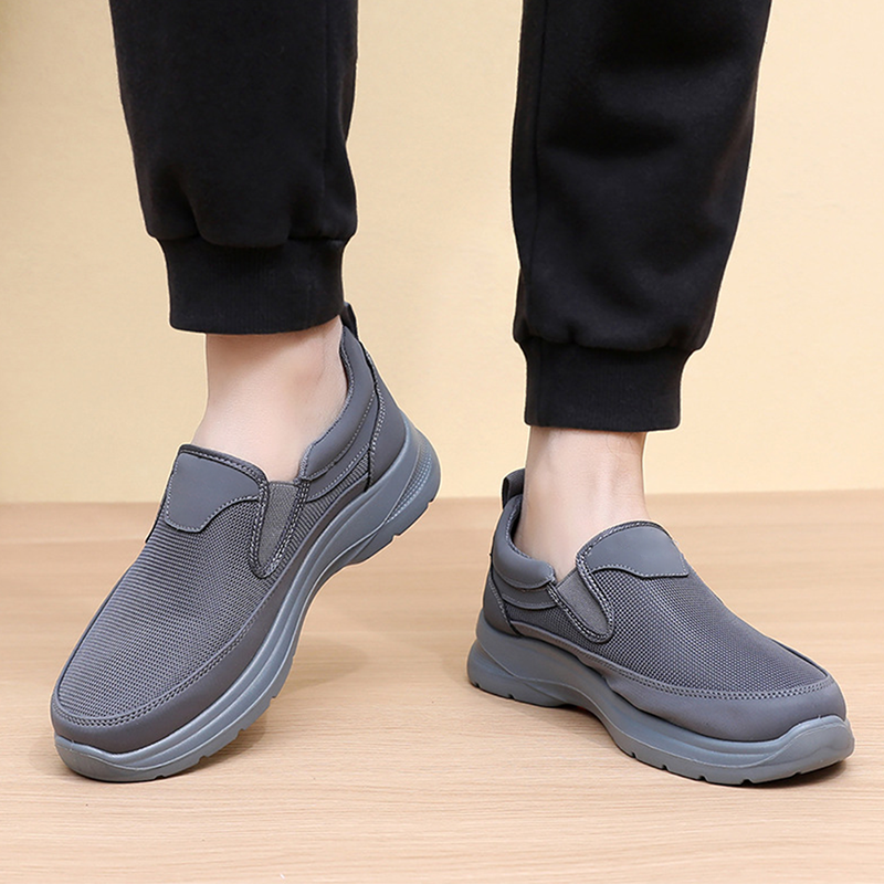 👟 50% RABATT JETZT! ✨ Herren Orthopädische Atmungsaktive Slipper-Sneakers - Fußgewölbe Unterstützung mit Memory-Schaum Einlegesohlen für Ganzägigen Komfort 🏃‍♂️💨