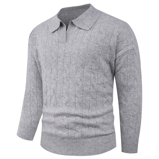 🔥Black-Friday-Mega-Angebot – 50 % Rabatt!🔥Herren Strickjacke mit Casual-Revers