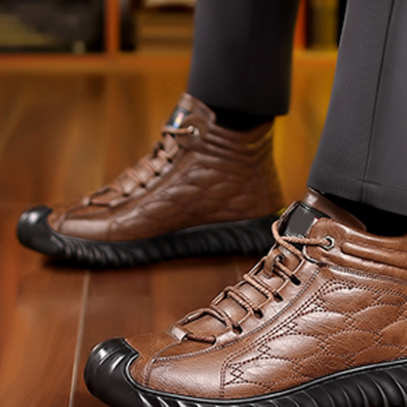 👢 49% OFF NOW! ✨ Men's Warm-Lined High-Top Winter Boots - Waterproof & Thermal Insulated with Anti-Slip Sole for Extreme Cold ❄️🛡️