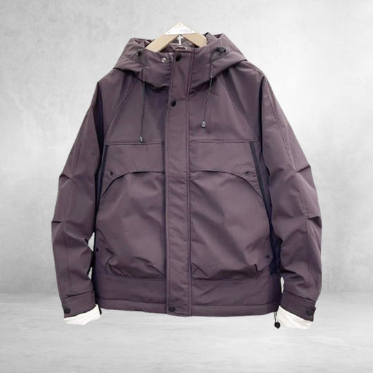 Winterwarme, winddichte Kapuzenjacke für Herren