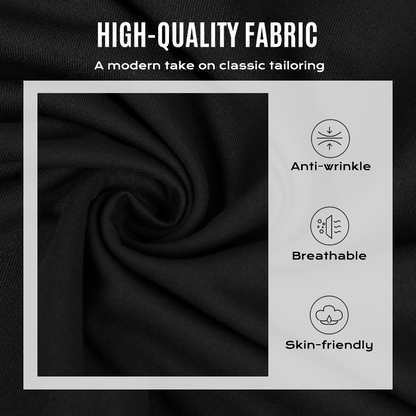 🖤Black Friday 50 % Rabatt 💥Mini-Blazerkleid mit Knopfleiste und Falten