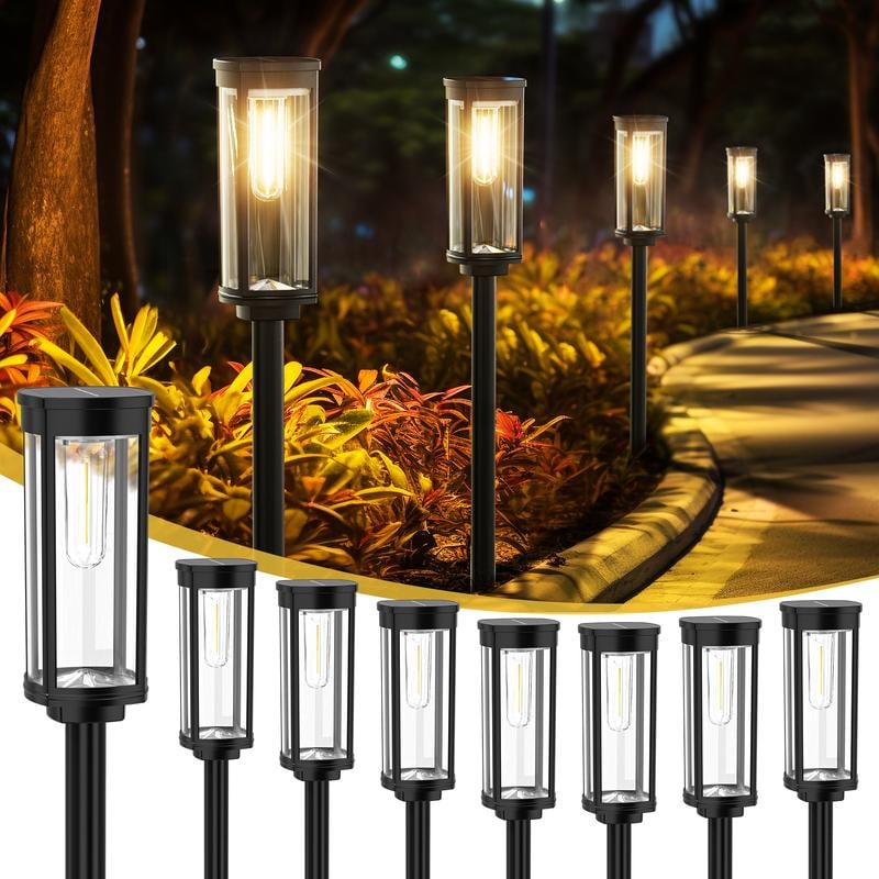 🌙✨ Solar-Gartenleuchte im Retro-Design: 2+1 GRATIS! 🏡💡 Filament-Optik, IP65 wasserdicht &amp; 14 Std. Leuchtdauer für gemütliche Sommerabende