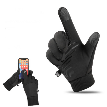 Men’s Windproof Warm Lined Gloves with Touchscreen Fingertips
